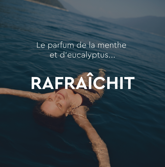 Kneipp Refreshing rafra&icirc;chit avec un parfum de menthe et d'eucalyptus.